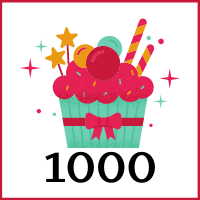 1000 Books! Badge